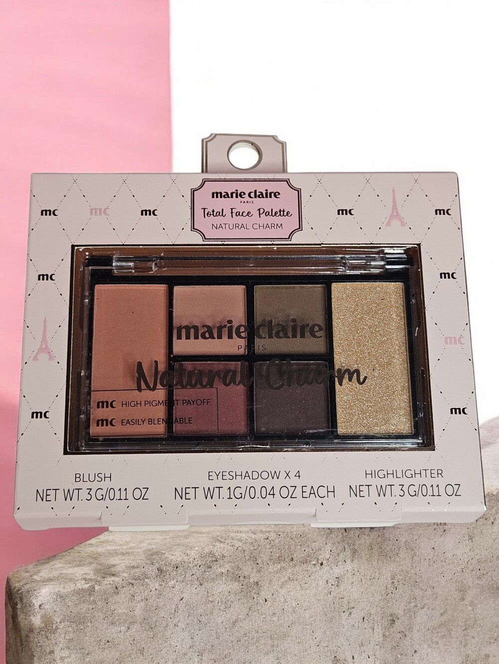 TOTAL FACE PALETTE NATURAL CHARM BY MARIE CLAIRE PARIS  1 PC